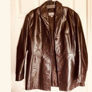 Wilsons Leather Chocolate Brown Jacket for Women